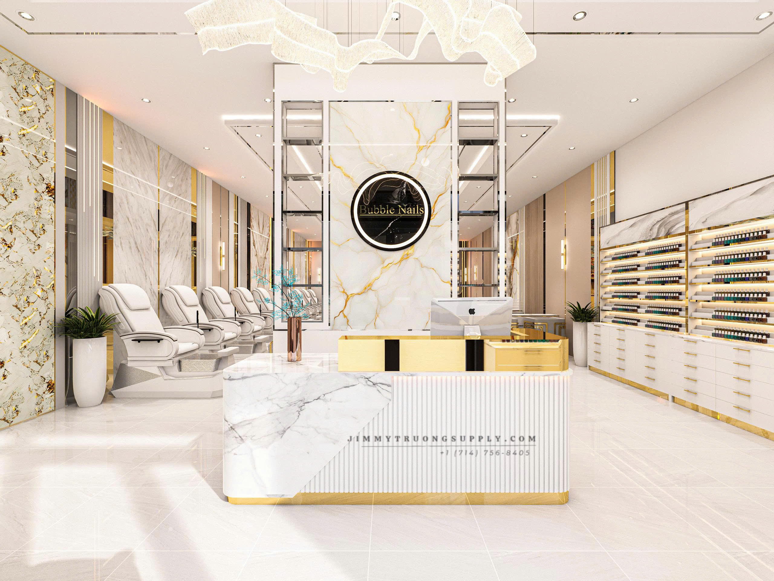 Build Tiệm Nail USA – Giải Pháp Thiết Kế & Thi Công Trọn Gói Chuẩn Mỹ